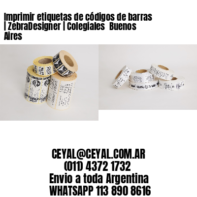 Imprimir etiquetas de códigos de barras | ZebraDesigner | Colegiales  Buenos Aires
