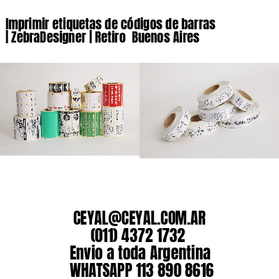 Imprimir etiquetas de códigos de barras | ZebraDesigner | Retiro  Buenos Aires