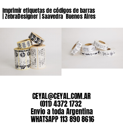 Imprimir etiquetas de códigos de barras | ZebraDesigner | Saavedra  Buenos Aires