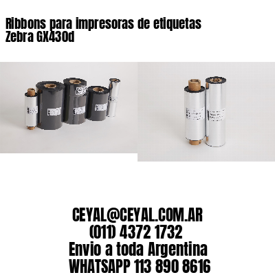 Ribbons para impresoras de etiquetas Zebra GX430d