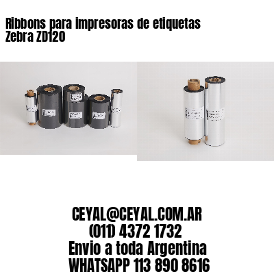 Ribbons para impresoras de etiquetas Zebra ZD120