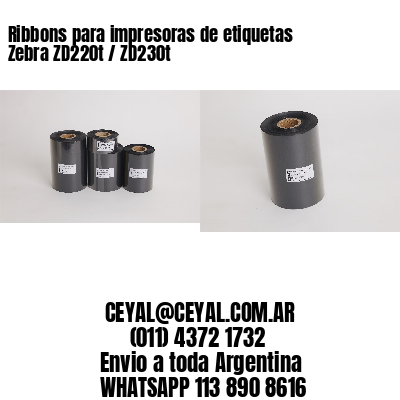 Ribbons para impresoras de etiquetas Zebra ZD220t / ZD230t