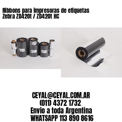 Ribbons para impresoras de etiquetas Zebra ZD420t / ZD420t‑HC