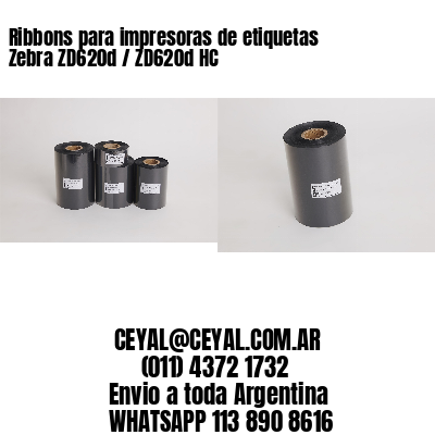 Ribbons para impresoras de etiquetas Zebra ZD620d / ZD620d‑HC