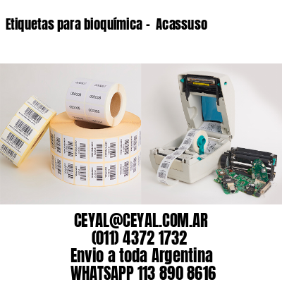 Etiquetas para bioquímica –  Acassuso