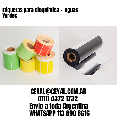 Etiquetas para bioquímica –  Aguas Verdes