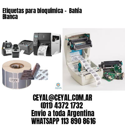 Etiquetas para bioquímica –  Bahía Blanca