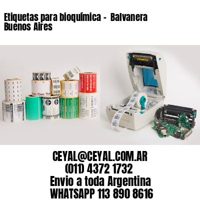 Etiquetas para bioquímica –  Balvanera  Buenos Aires