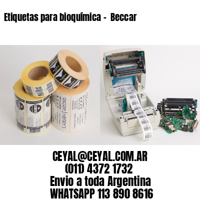 Etiquetas para bioquímica –  Beccar