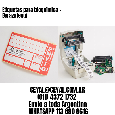 Etiquetas para bioquímica –  Berazategui