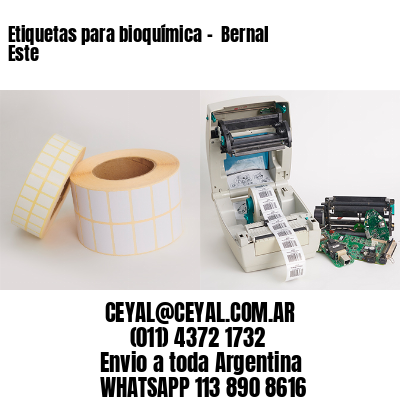 Etiquetas para bioquímica –  Bernal Este