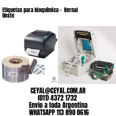 Etiquetas para bioquímica –  Bernal Oeste