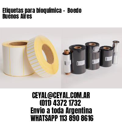 Etiquetas para bioquímica –  Boedo  Buenos Aires
