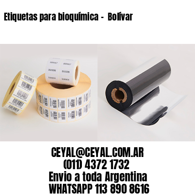 Etiquetas para bioquímica –  Bolívar