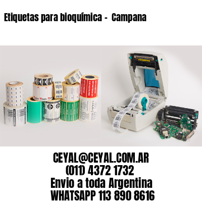 Etiquetas para bioquímica –  Campana