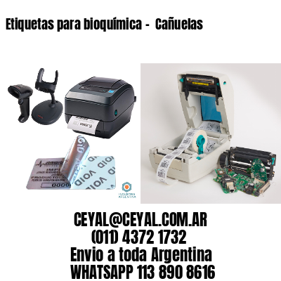 Etiquetas para bioquímica –  Cañuelas