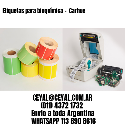 Etiquetas para bioquímica –  Carhue