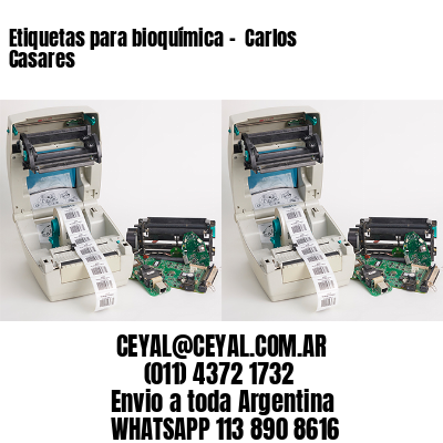 Etiquetas para bioquímica –  Carlos Casares