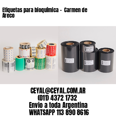 Etiquetas para bioquímica –  Carmen de Areco