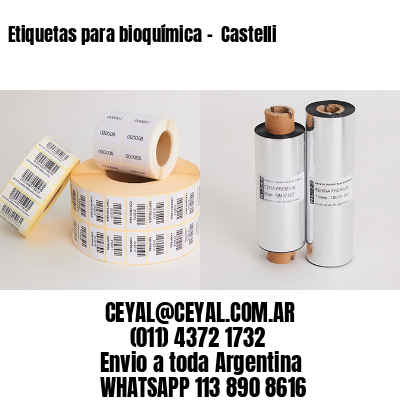 Etiquetas para bioquímica –  Castelli