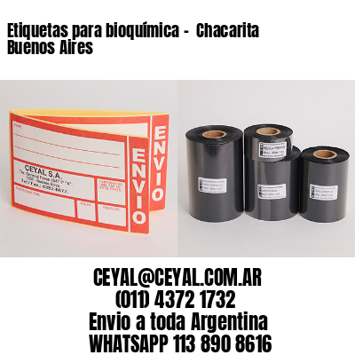 Etiquetas para bioquímica –  Chacarita  Buenos Aires