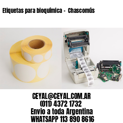 Etiquetas para bioquímica –  Chascomús