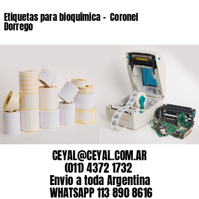 Etiquetas para bioquímica –  Coronel Dorrego
