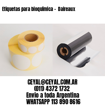 Etiquetas para bioquímica –  Daireaux
