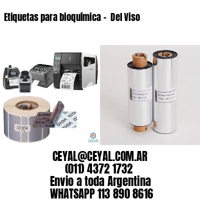 Etiquetas para bioquímica –  Del Viso
