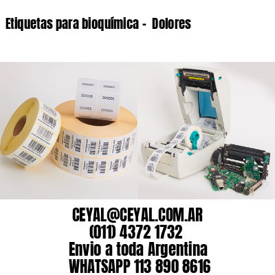 Etiquetas para bioquímica –  Dolores