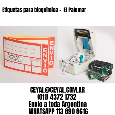 Etiquetas para bioquímica –  El Palomar