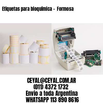 Etiquetas para bioquímica –  Formosa