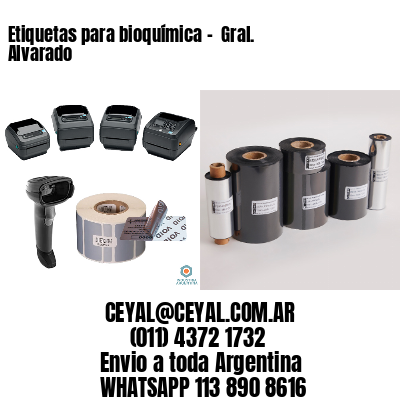 Etiquetas para bioquímica –  Gral. Alvarado
