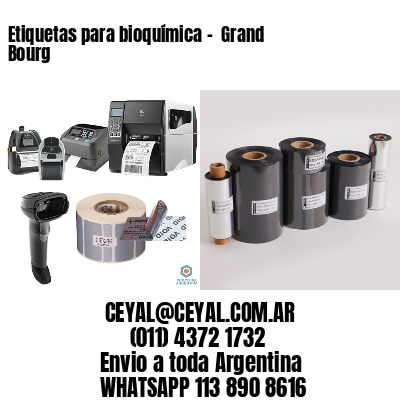 Etiquetas para bioquímica –  Grand Bourg