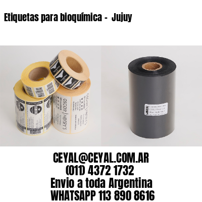 Etiquetas para bioquímica –  Jujuy