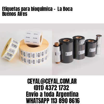 Etiquetas para bioquímica –  La Boca  Buenos Aires