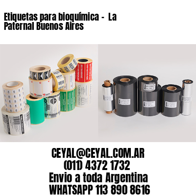 Etiquetas para bioquímica –  La Paternal Buenos Aires
