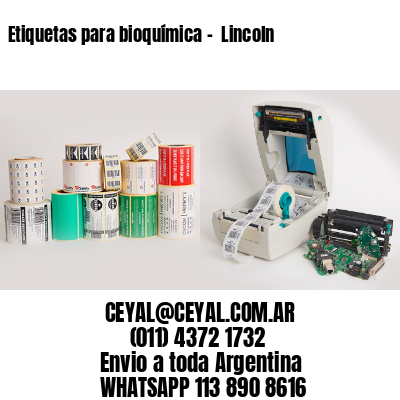 Etiquetas para bioquímica –  Lincoln