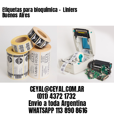 Etiquetas para bioquímica –  Liniers  Buenos Aires