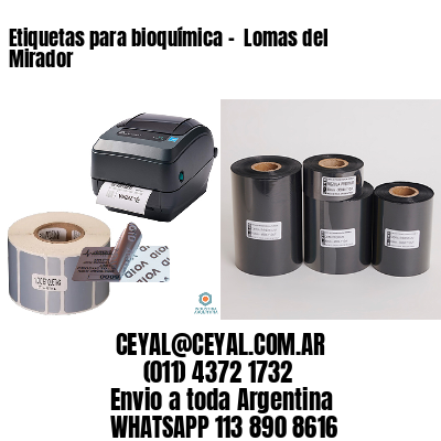 Etiquetas para bioquímica –  Lomas del Mirador