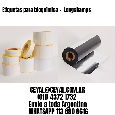 Etiquetas para bioquímica –  Longchamps