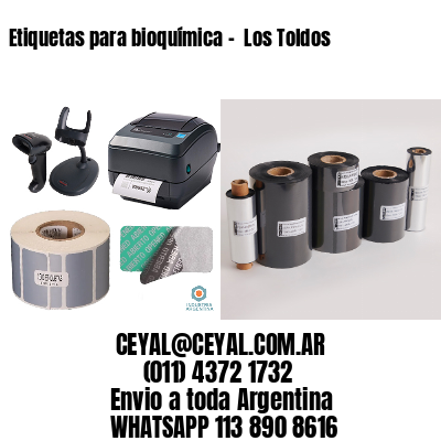 Etiquetas para bioquímica –  Los Toldos