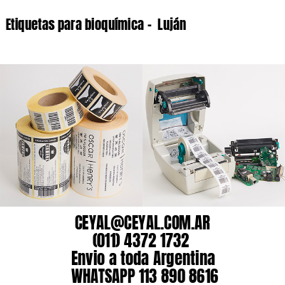 Etiquetas para bioquímica –  Luján