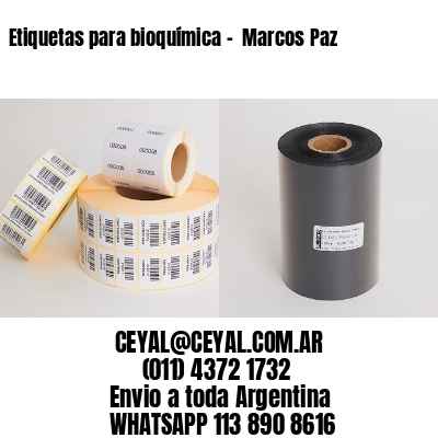 Etiquetas para bioquímica –  Marcos Paz