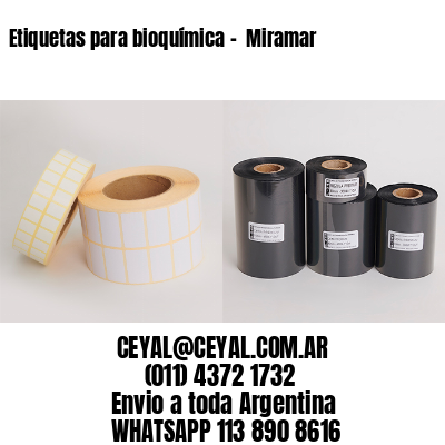 Etiquetas para bioquímica –  Miramar