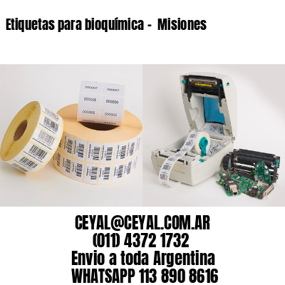 Etiquetas para bioquímica –  Misiones