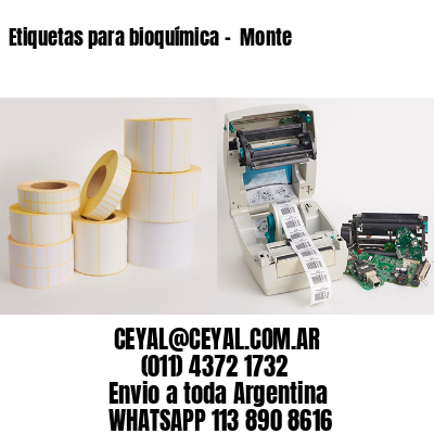 Etiquetas para bioquímica –  Monte