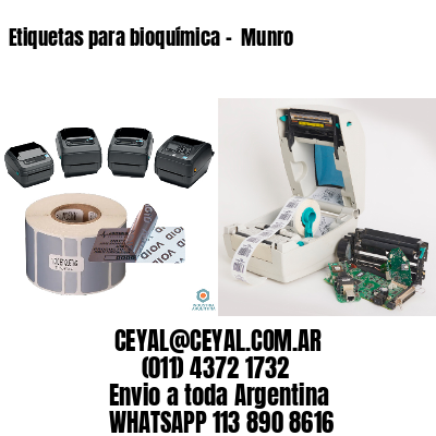 Etiquetas para bioquímica –  Munro