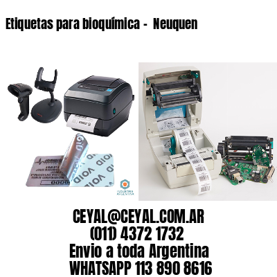 Etiquetas para bioquímica –  Neuquen
