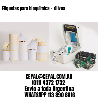 Etiquetas para bioquímica –  Olivos